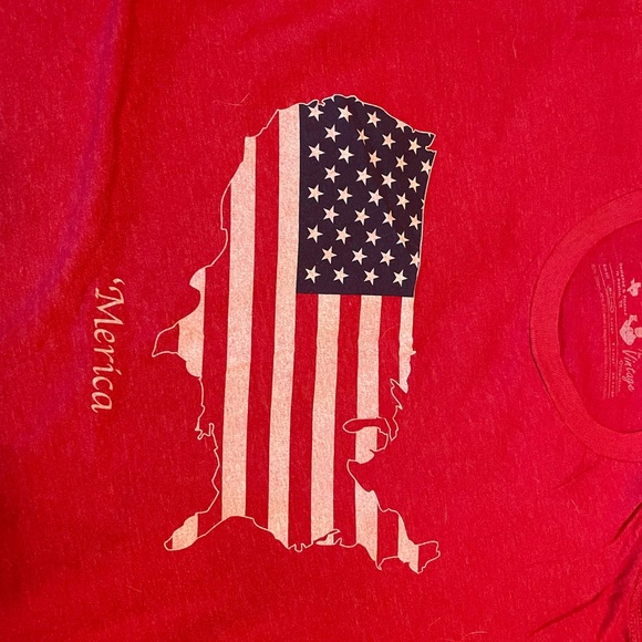 Mens Medium USA ‘Merica Rowdy Gentlemen Tee Shirt - Picture 2 of 4